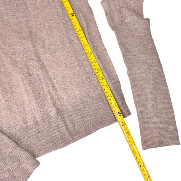 NWOT Bird by Juicy Couture Alpaca Sweater Sz M Puff Sleeve Zip Back Coquette - Picture 9 of 11